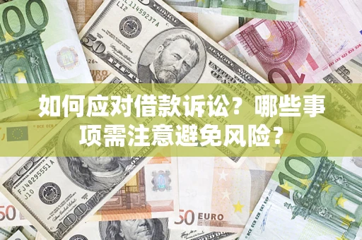 北京如何应对借款诉讼？哪些事项需注意避免风险？