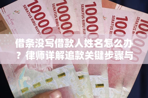 北京借条没写借款人姓名怎么办？律师详解追款关键步骤与证据链构建