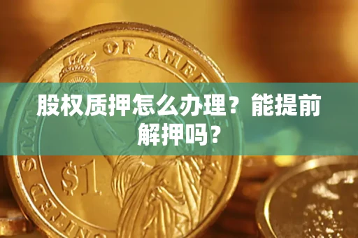 北京股权质押怎么办理？能提前解押吗？